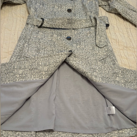 ETCETERA Trench Coat Gray Size 4 - Picture 8 of 11